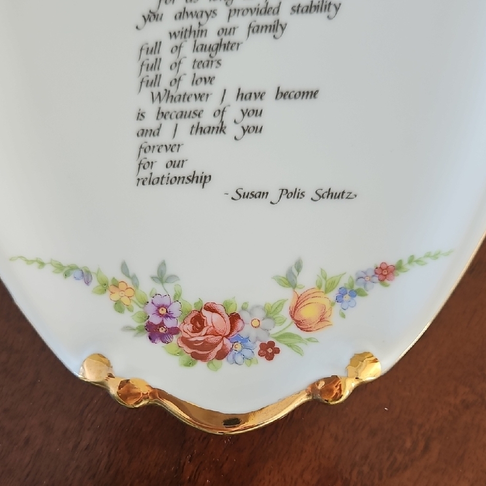 Vintage Plate For Mother - Picture 4 of 8